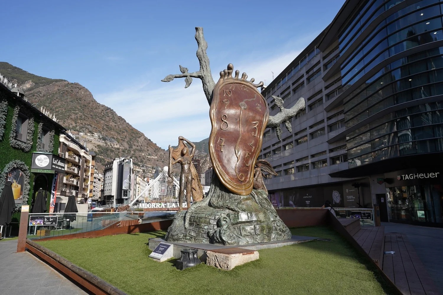 Sculpture La Noblesse du Temps by Salvador Dalí, Andorra la Vella